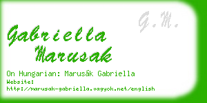 gabriella marusak business card